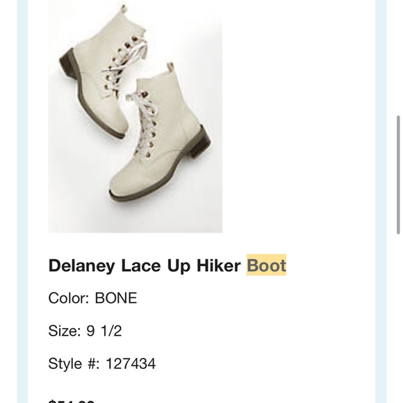 Women's White Lace-Up Ankle Boots - Picture 2 of 2
